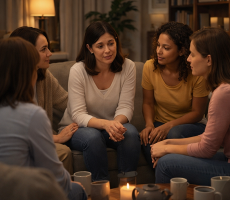 Mulher em busca de apoio para sair de relacionamento tóxico