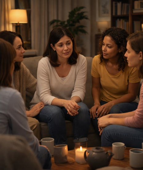 Mulher em busca de apoio para sair de relacionamento tóxico